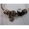 Image 3 : Authentic Sterling Silver Pandora Bracelet with 5 rare charms