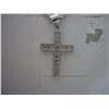 Image 3 : 925 Silver Cross Pendant with 20" Silver Chain