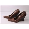 Image 2 : Vintage Anne Michelle Brown Suede Shoes - Size Women's 8