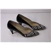 Image 7 : Vintage Enzo Black Patent Kidskin Pumps - Size Women's 7 1/2M