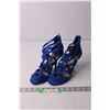 Image 1 : Blue Bootie High Heels - Size Women's 7