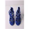 Image 3 : Blue Bootie High Heels - Size Women's 7