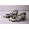 Image 2 : Vintage Bellini Black, Gray and Yellow Chunky Heels - Size Women's 7 1/2M