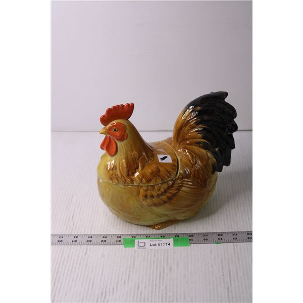 Ceramic Hen Container