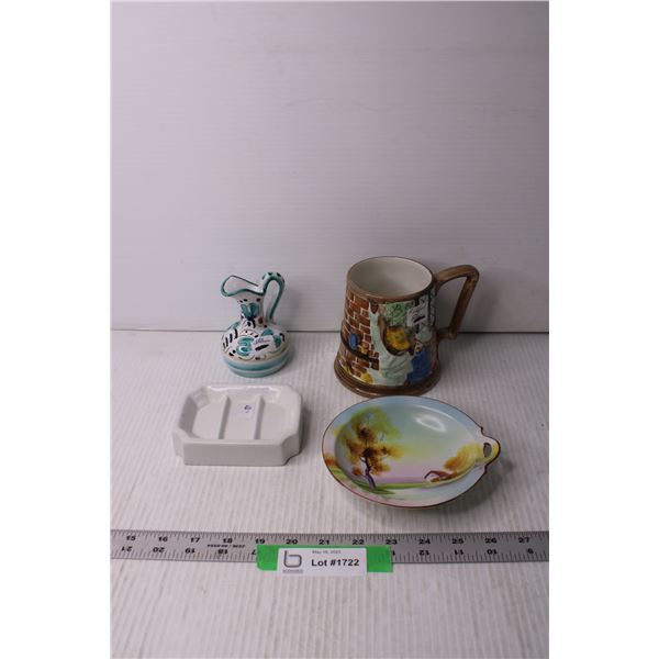 Lot of Assorted Items - Mug, Small Pitcher