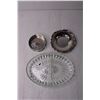 Image 3 : Lot of Silver Plated Items - Sauce Dish, Tray, Misc. Glass