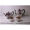 Image 1 : (2) Silver Plated Tea Pots and Two Cups