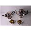 Image 2 : (2) Silver Plated Tea Pots and Two Cups