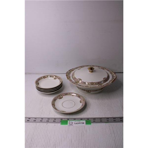 Vintage Soup Turine and Small Plates