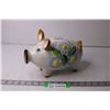 Image 1 : Porcelain Pig Piggy Bank (Missing Stop)