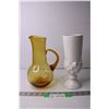 Image 1 : Vase and Glass Pitcher