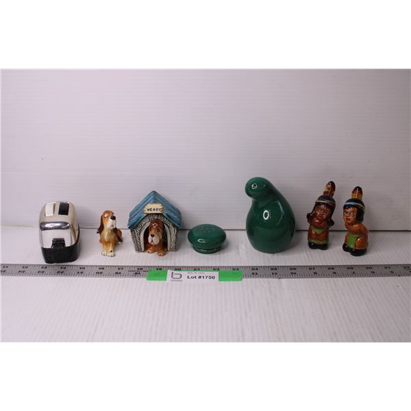 Lot of Assorted Salt and Pepper Shakers