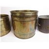 Image 3 : (3) Vintage Brass Plant Pots