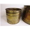 Image 4 : (3) Vintage Brass Plant Pots