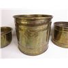 Image 2 : (3) Vintage Brass Plant Pots