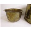 Image 4 : (3) Vintage Brass Plant Pots
