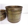 Image 2 : (4) Vintage Brass Plant Pots