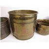 Image 4 : (4) Vintage Brass Plant Pots