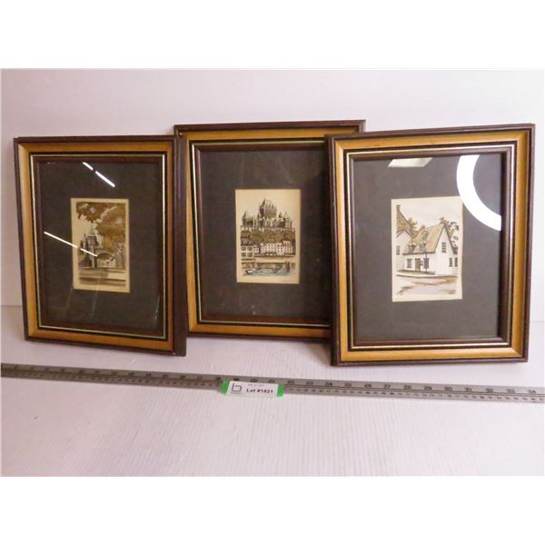 (3) Framed Signed Prints