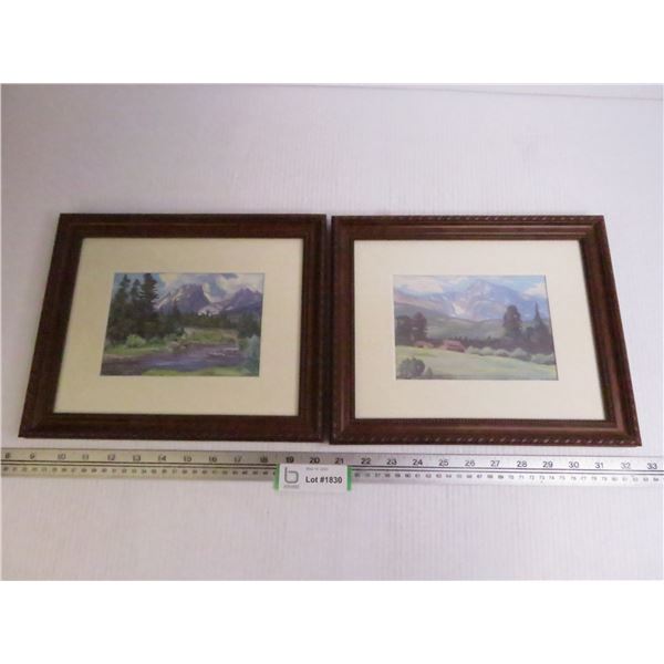 (2) Framed Prints