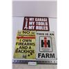 Image 1 : (3) Metal Signs