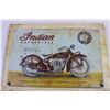 Image 2 : Indian Motorcycle Metal Sign on Wooden Plaque