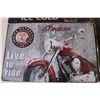 Image 2 : (3) Tin Man Cave Signs (Coke, Indian Motorcycles, VIP)