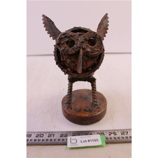 Metal Owl Sculpture