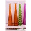 Image 2 : (5) Colorful Vases