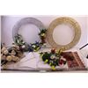 Image 1 : *Led Rattan Balls String Lights+(2) Wreaths With Flowers+ (2) Cloths