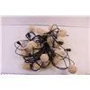Image 7 : *Led Rattan Balls String Lights+(2) Wreaths With Flowers+ (2) Cloths
