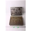 Image 1 : (2) Metal Embossed Candy Boxes - One West Germany