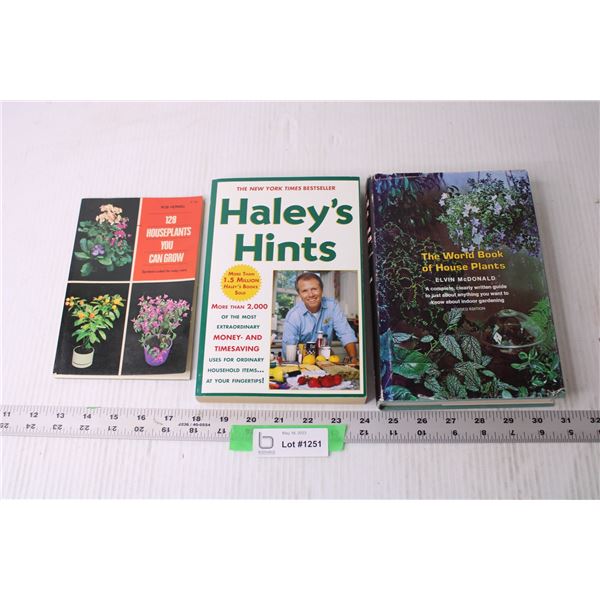 Lot of Books about House Plants