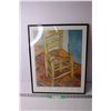 Image 1 : Framed Vincent Van Gogh Print - "The Chair"