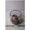 Image 1 : Jar of Craft Jewelry and Jewelry Making Supplies