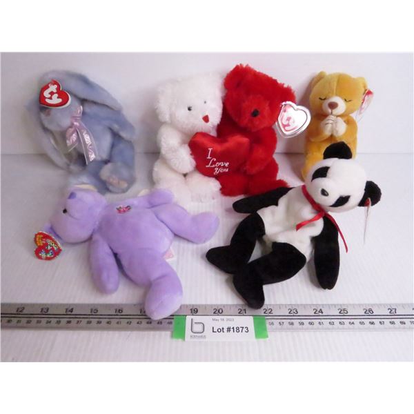 (6) Beanie Babies