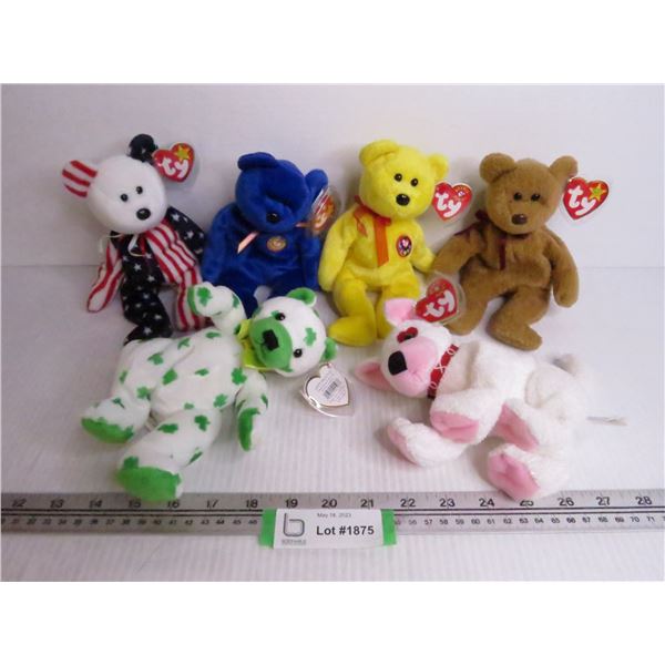 (6) Beanie Babies