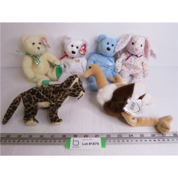 (6) Beanie Babies