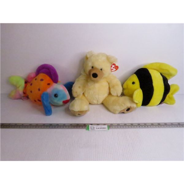 (3) Large Beanie Babies