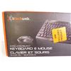 Image 2 : Black Web Wireless Keyboard & Mouse (NIB)