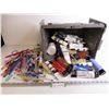 Image 1 : Pile of Pens - Craft Paints in Plastic Tote