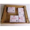 Image 4 : Wooden Crate - (4) Boxes of Wooden Spoons - Misc. Items in Case