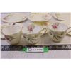 Image 3 : (4) Royal Paragon China Tea Plates 7 1/2 x 6 1/2+ (3) Royal Paragon China Tea Plates 6 x 5 1/4+ 3 Cu