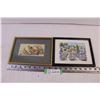 Image 1 : 8 3/4" x 6 1/4" Picture Frame with Picture of Chicken + 8 3/4" x 6 1/2" Picture Frame with Picture o