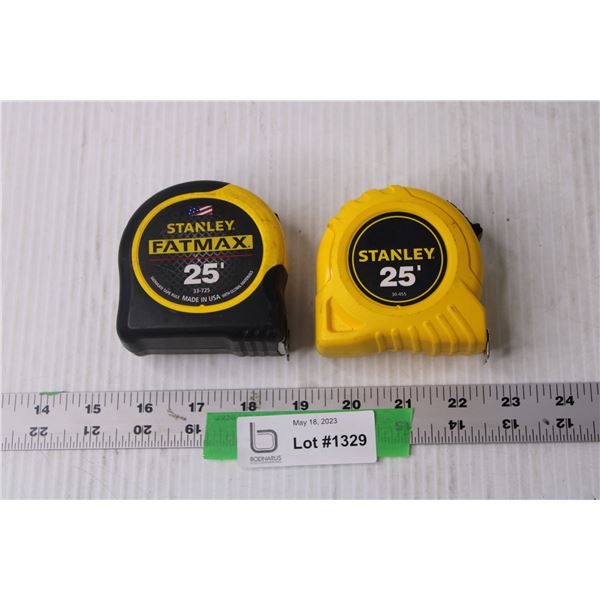 (2) Stanley 25' Measuring Tapes