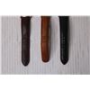 Image 3 : (3) Mens Watches with Leather Bands (Working)