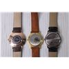 Image 6 : (3) Mens Watches with Leather Bands (Working)