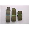 Image 2 : (3) Green Military Web Belts