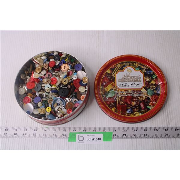 Tin of Assorted Buttons