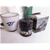 Image 6 : Emerit Paper Squares - (2) Mens Belts w/Buckle - Blue Jay Cup - Braun Hair Trimmer (working) - Misc.